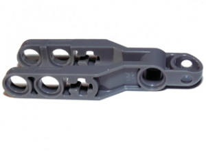 브릭나라 - 레고 테크닉 Steering Arm 6 X 2 With Tow Ball Socket Rounded, Chamfered  [Dark Blush Gray]